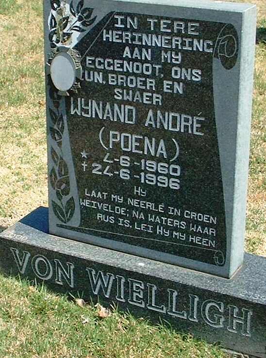 WIELLIGH Wynand André, von 1960-1996