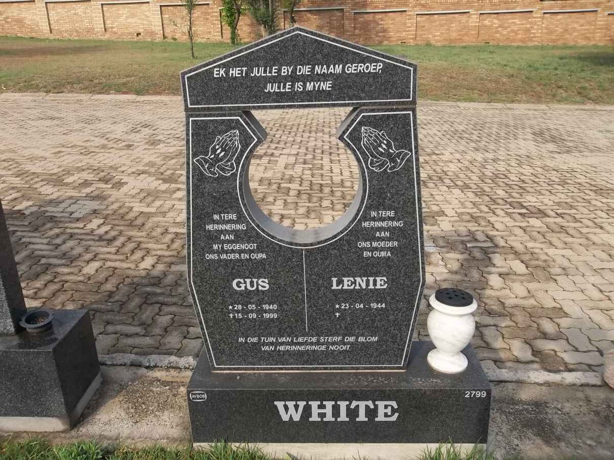 WHITE Gus 1940-1999 &amp; Lenie 1944-