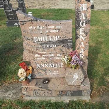 WAGENAAR Phillip 1944- &amp; Annatjie 1945-1999