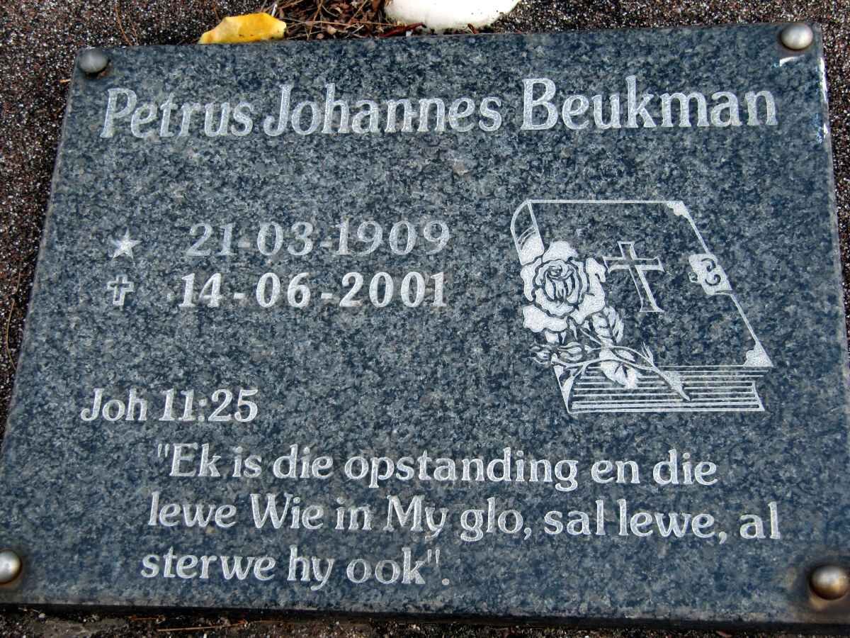 BEUKMAN Petrus Johannes 1909-2001