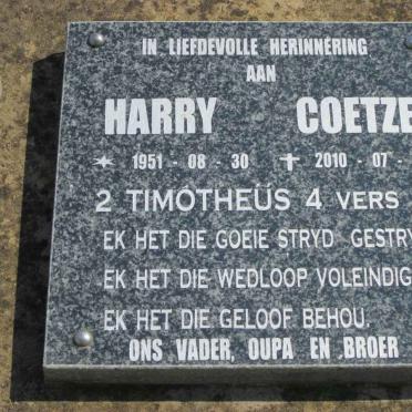 COETZEE Harry 1951-2010
