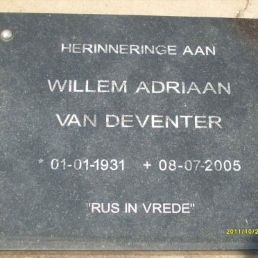 DEVENTER Willem Adriaan, van 1931-2005