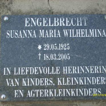ENGELBRECHT Susanna Maria Wilhelmina 1925-2005