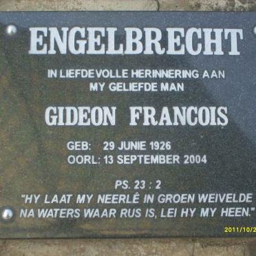 ENGELBRECHT Gideon Francois 1926-2004