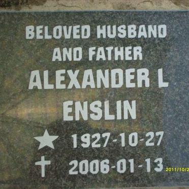 ENSLIN Alexander L. 1927-2006