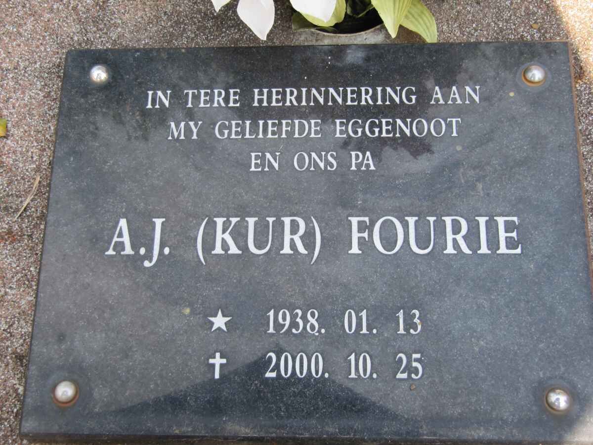 FOURIE A.J. 1938-2000