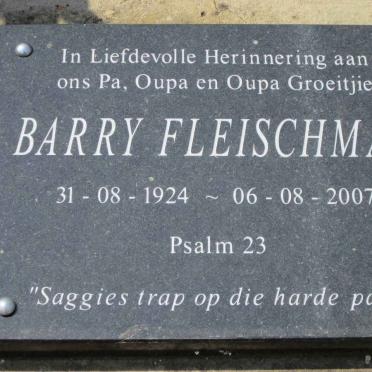 FLEISCHMAN Barry 1924-2007