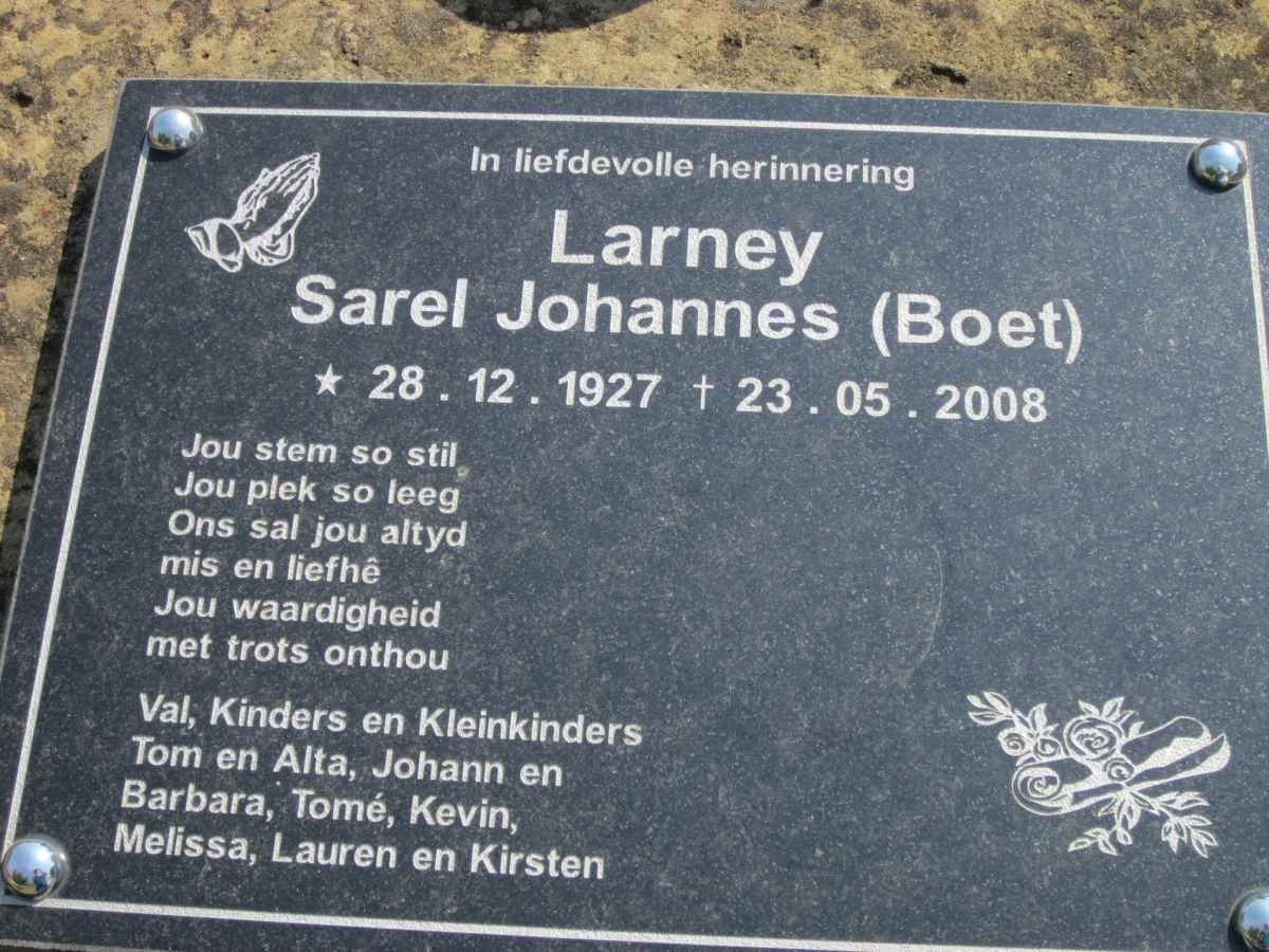 LARNEY Sarel Johannes 1927-2008