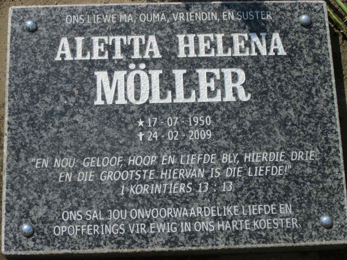 MÖLLER Aletta Helena 1950-2009