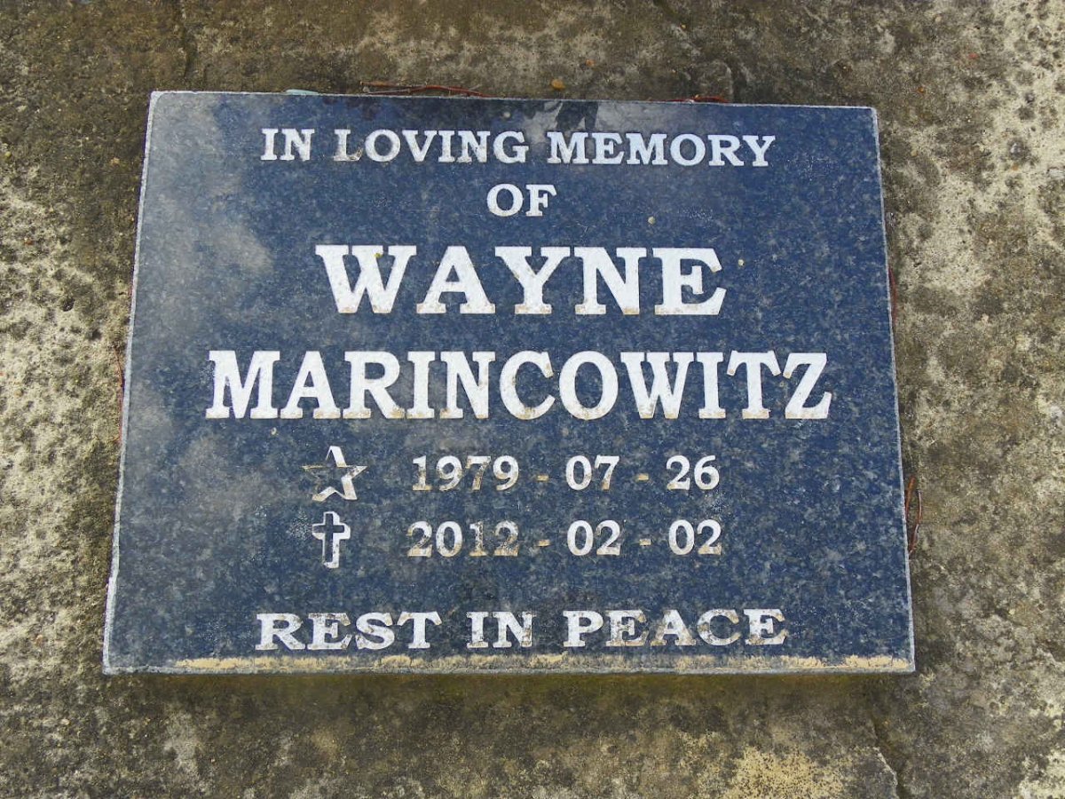 MARINCOWITZ Wayne 1979-2012