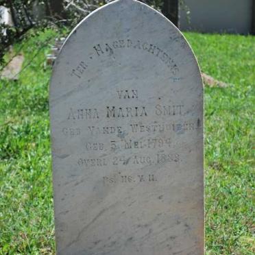 SMIT Anna Maria nee VANDE WESTHUIZEN 1794-1888