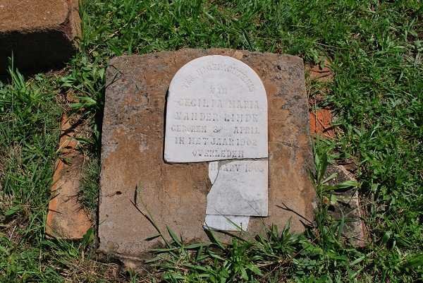 LINDE Cecilia Maria, van der  1902-1903