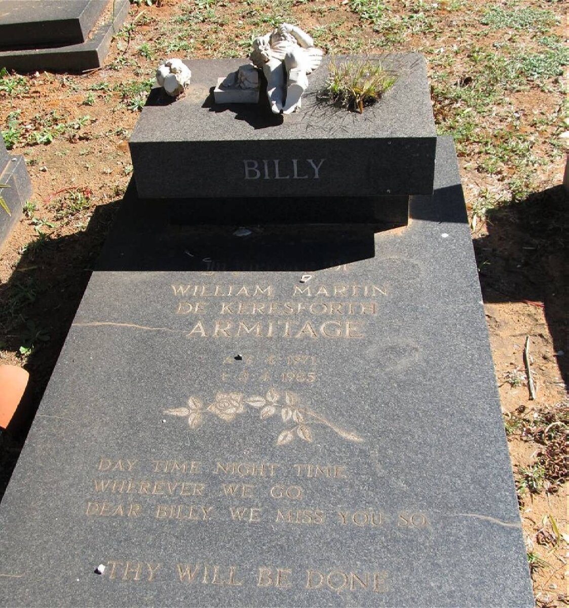 ARMITAGE William Martin de Keresforth 1971-1985