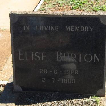 BURTON Elise 1926-1969