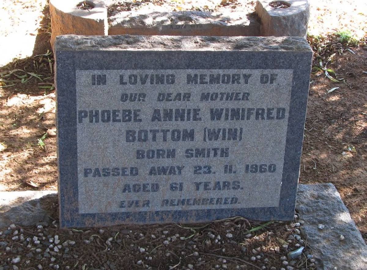 BOTTOM Phoebe Annie Winifred nee SMITH -1960