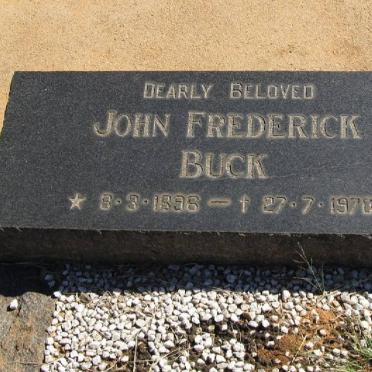 BUCK John Frederick 1896-1970