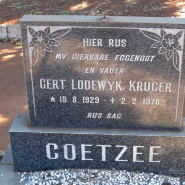 COETZEE Gert Lodewyk Kruger 1929-1970