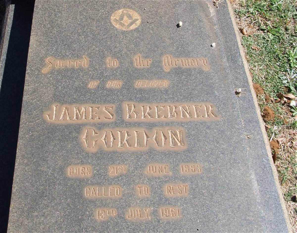 GORDON James Brebner 1983-1961