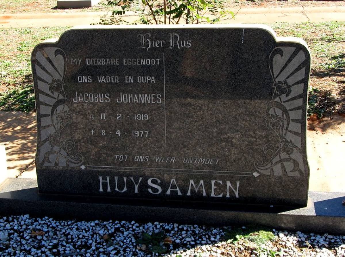 HUYSAMEN Jacobus Johannes 1919-1977