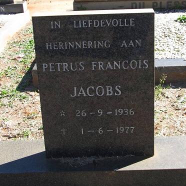 JACOBS Petrus Francois 1936-1977