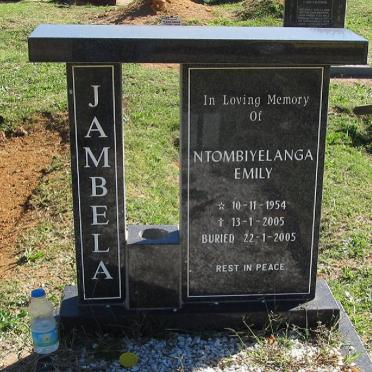 JAMBELA Ntombiyelanga Emily 1954-2002