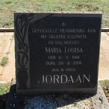 JORDAAN Maria Louisa 1914-1955