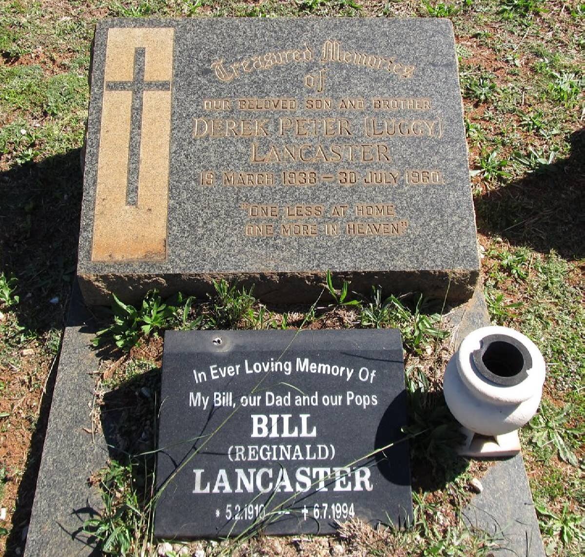 LANCASTER Derek Peter 1933-1960 :: LANCASTER Reginald 1910-1994