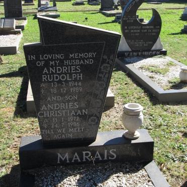 MARAIS Andries Rudolph 1944-1989 :: MARAIS Andries Christiaan 1972-1986