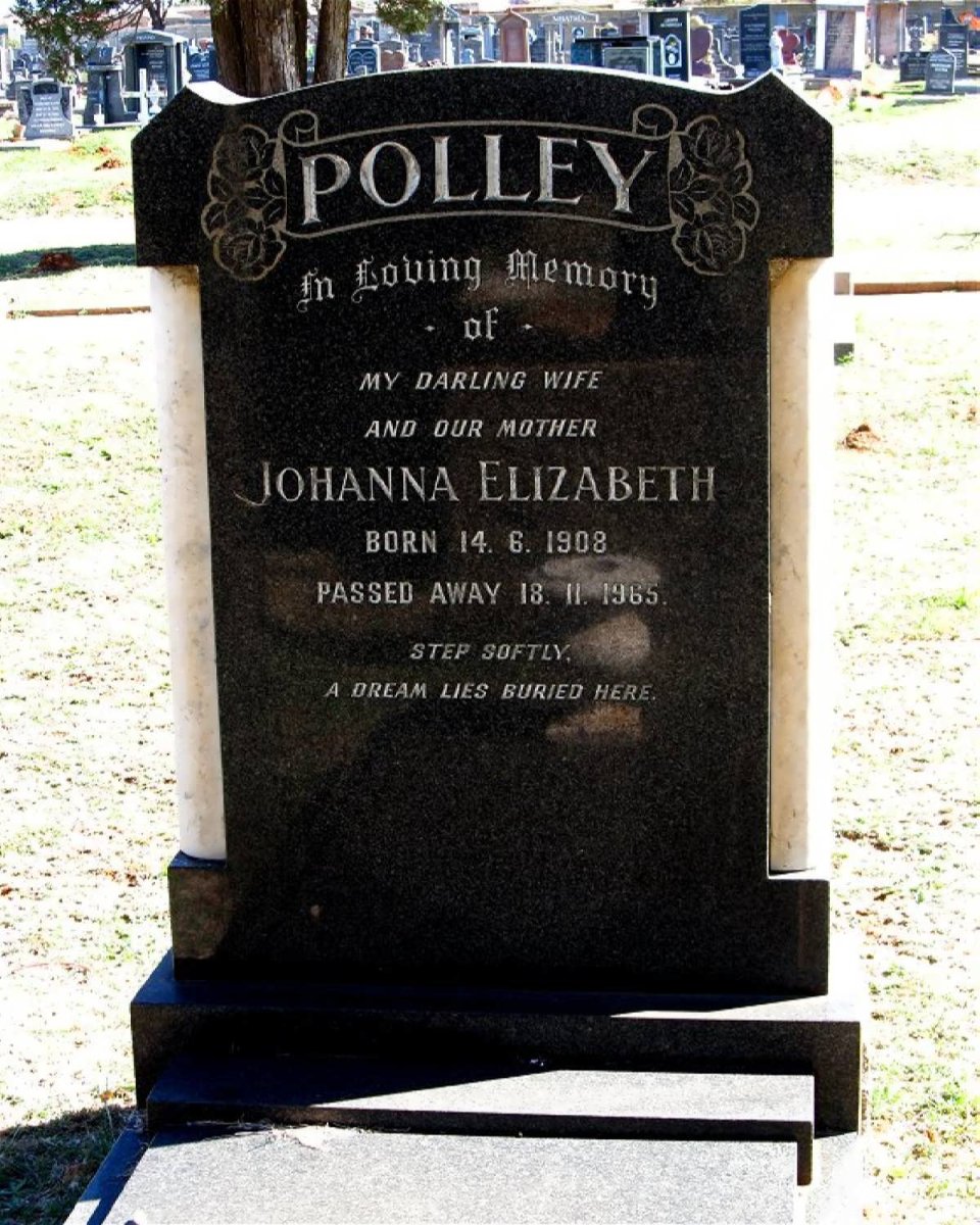 POLLEYJohanna Elizabeth 1908-1965