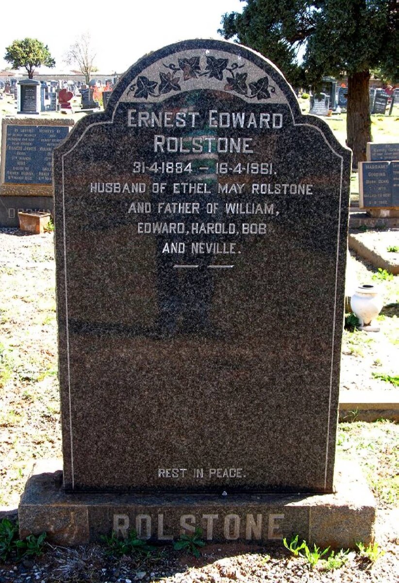 ROLSTONE Ernest Edward 1884-1961