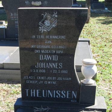 THEUNISSEN Dawid Johannes 1906-1980