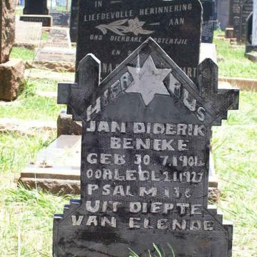 BENEKE Jan Diderik 1901-1927