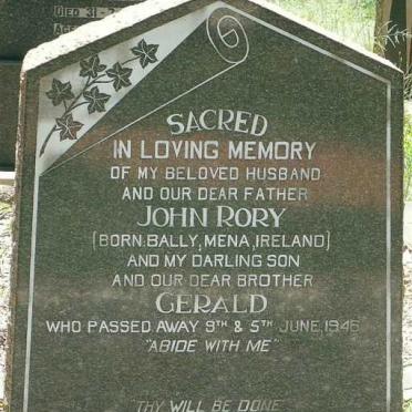 BEATTY John Rory  -1945 :: BEATTY Gerald  -1945