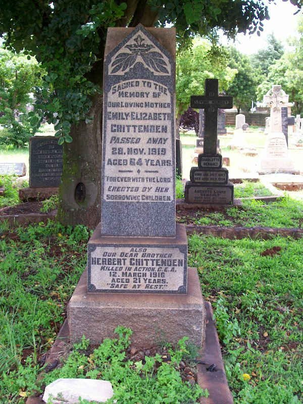 CHITTENDAN Herbert -1910 :: CHITTENDEN Emily Elizabeth -1919