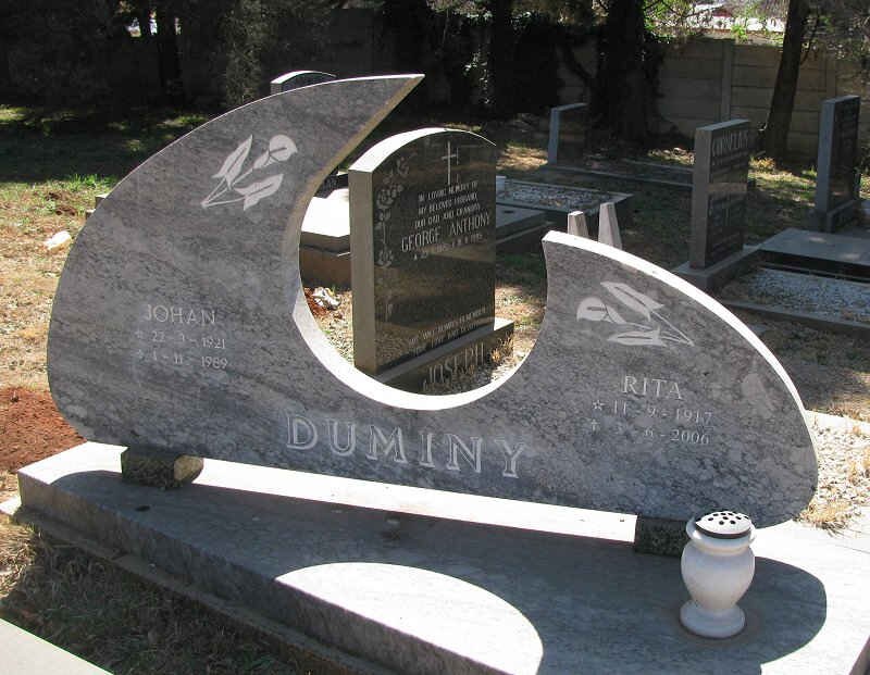 DUMINY Johan 1921-1989 &amp; Rita 1917-2006