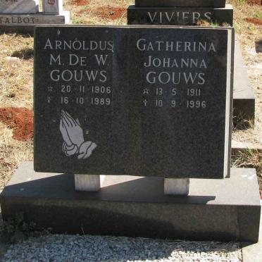 GOUWS Arnoldus M. de W. 1906-1989 &amp; Gatharina Johanna 1911-1996