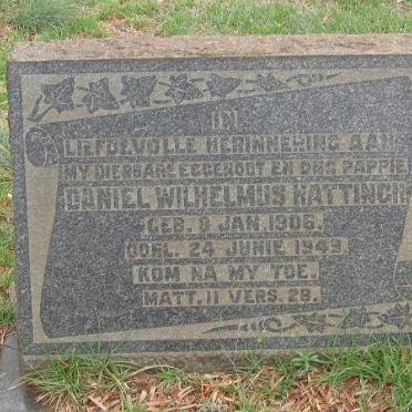 HATTINGH Daniel Wilhelmus 1906-1949