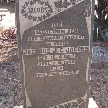 JACOBS Jacobus J.C. 1907-1944