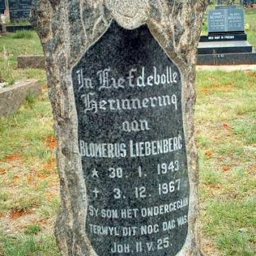 LIEBENBERG Blomerus 1943-1967