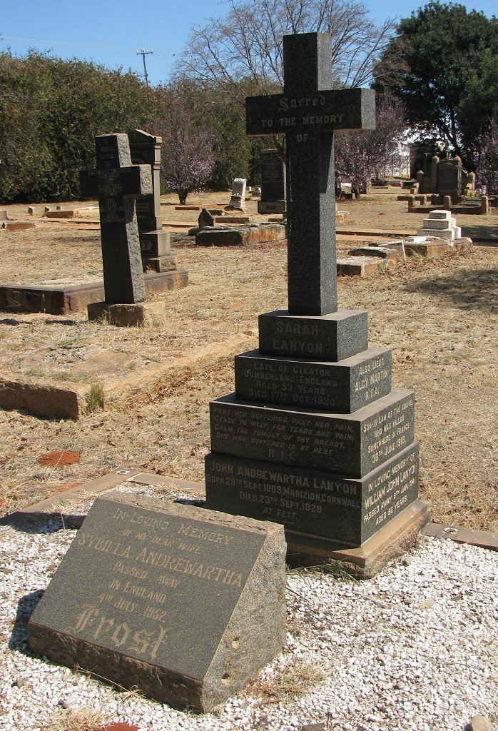 LANYON John Andrewartha 1909-1929 &amp; Sarah -1952 :: FROST Sybilla Andrewartha -1952