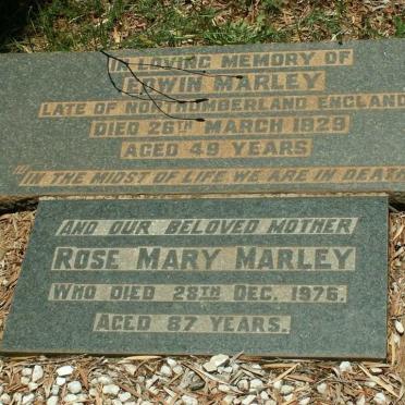 MARLEY Edwin  -1929 &amp;  Rose Mary -1976