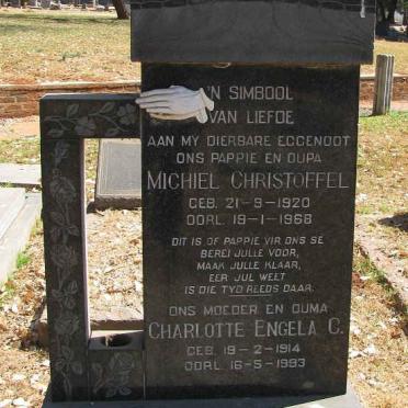 MERWE Michiel Christoffel, van der 1920-1968 &amp; Charlotte Engela C. 1914-1993