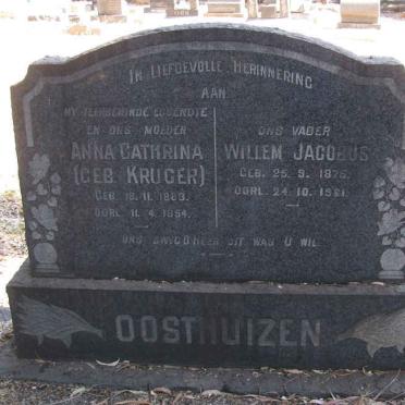 OOSTHUIZEN Willem Jacobus 1875?-1961 &amp; Anna Cathrina KRUGER 1883-1954