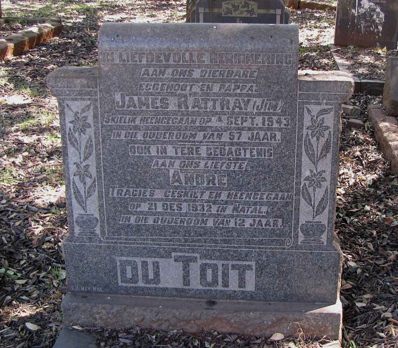 TOIT James Rattray, du -1943 :: DU TOIT Andre -1932