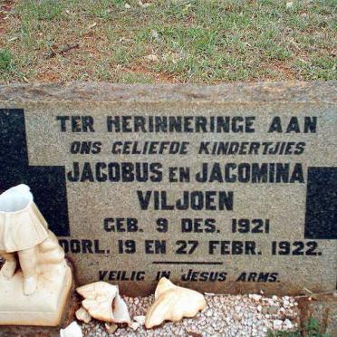 VILJOEN Jacobus 1921-1922 :: VILJOEN Jacomina 1921-1922