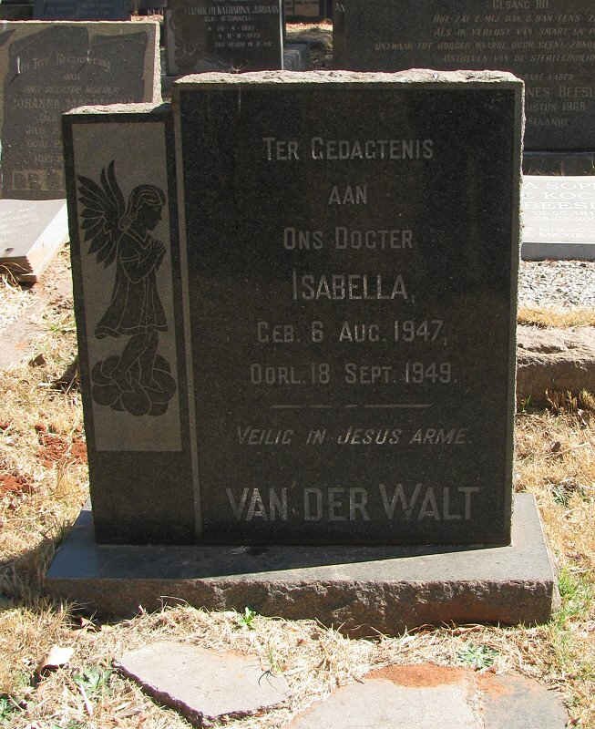 WALT Isabella, van der 1947-1949