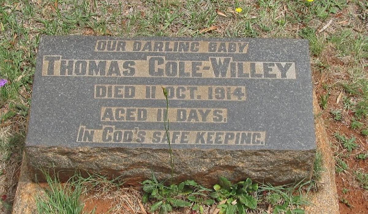 WILLEY Thomas, Cole -1914