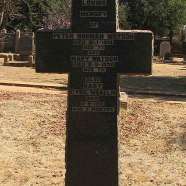 WATSON Peter Buchan -1918 &amp; Mary -1930 :: WAKELIN Cyril -1921