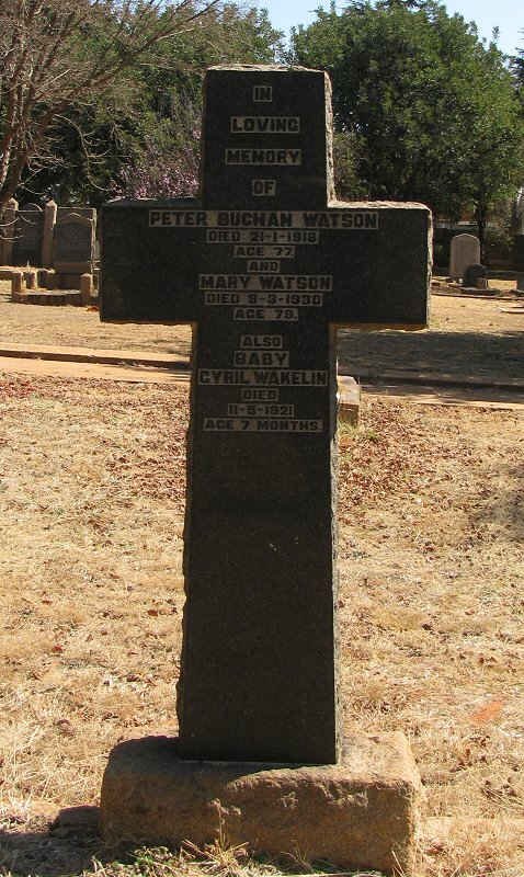 WATSON Peter Buchan -1918 &amp; Mary -1930 :: WAKELIN Cyril -1921