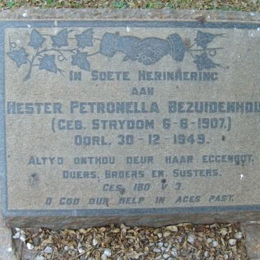 BEZUIDENHOUT Hester Petronella nee STRYDOM 1907-1949